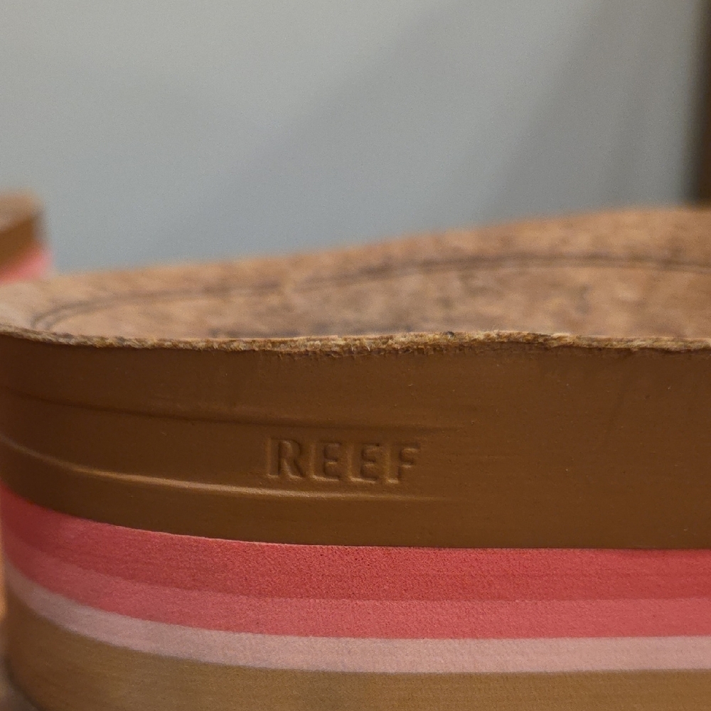 Reef Cushion Vista Hi Pink Braid Women's Sandals - Picture 7 of 7